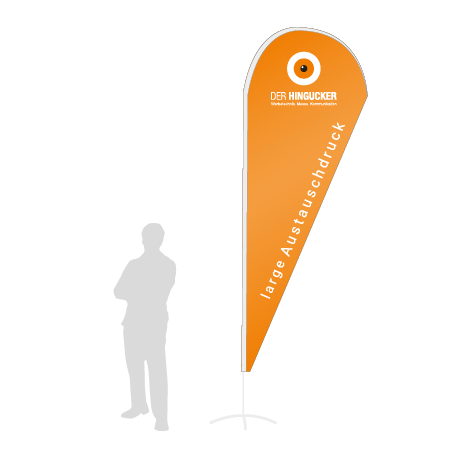 Beachflag Drop Austauschdruck | Large (350 cm) | einseitig bedruckt