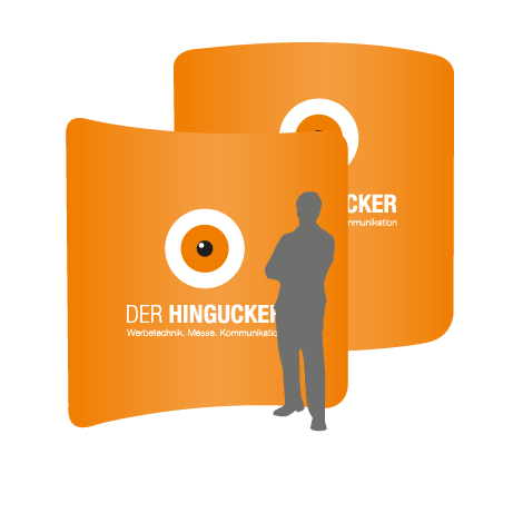 Textilwand ALU | 240er gebogen | beidseitig bedruckt