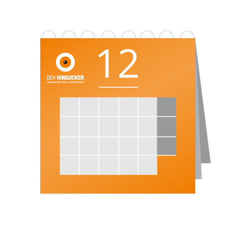 12 Blatt Wandkalender mit Deckblatt