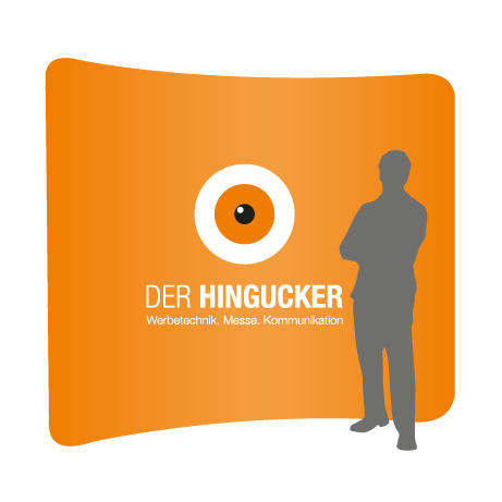 Textilwand ALU | 300er gebogen | einseitig bedruckt