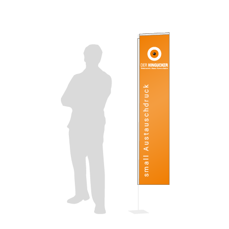 Beachflag Rechteck Austauschdruck | Small (200 cm) | einseitig bedruckt