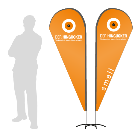 Beachflag Drop | Small (210 cm) | beidseitig bedruckt