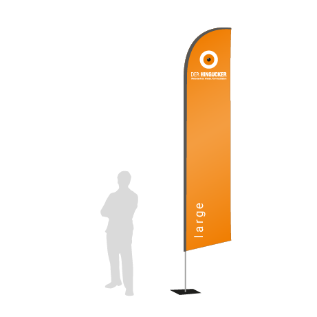 Beachflag Wind | Large (400 cm) | einseitig bedruckt
