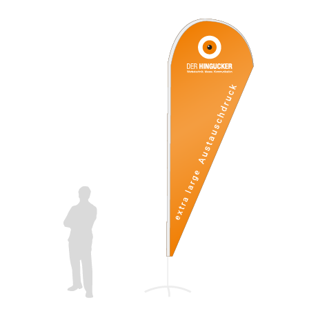 Beachflag Drop Austauschdruck | Extra Large (460 cm) | einseitig bedruckt