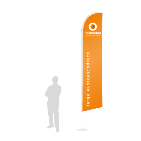 Beachflag Wind Austauschdruck | Large (400 cm) | einseitig bedruckt