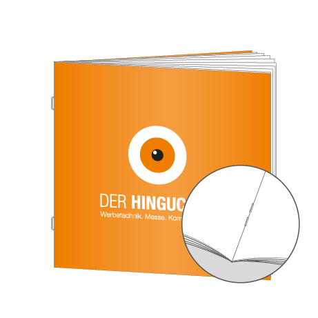 Broschüren Drahtheftung Quadrat