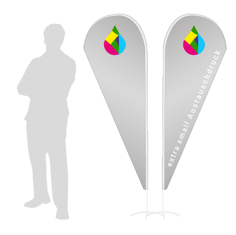Beachflag Drop Austauschdruck | Extra Small (189 cm) | beidseitig bedruckt
